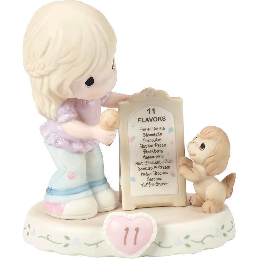 Precious Moments Growing In Grace Blonde Girl Age 11 Bisque Porcelain Figurine